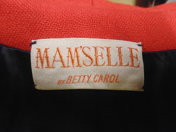 Vintage Red Swing Coat, Elbow Length Sleeves, Mam… - image 4