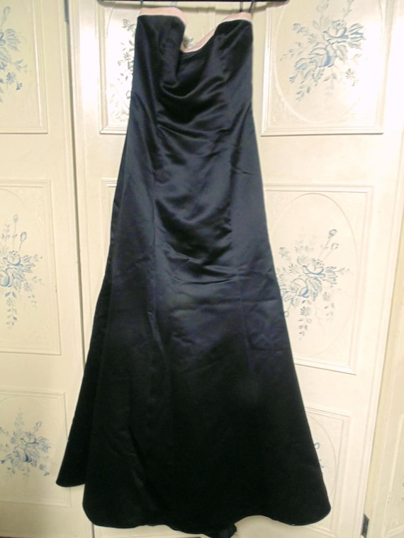 1980 Black and Pink Formal by Jessica McClintock,