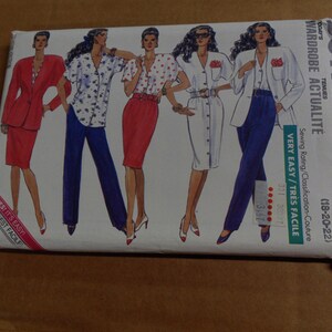 Butterick Jacket, Dress, Top, Skirt, Pants, #3506, Size 18-22, UNCUT