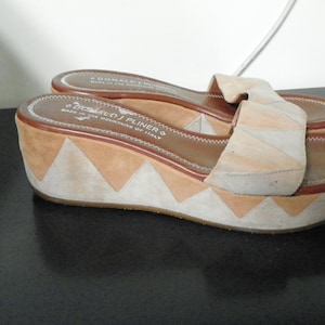 Donald J Pliner M 9/W 10.5-11 Woven Leather Platform Boho Chunky Slip on Sandals Donald J Pliner Slide Sandals for Women for sale | eBay main image 3
