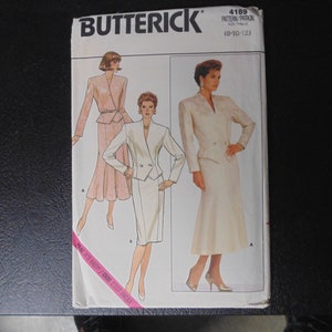 Butterick Top and Skirt Pattern #4189, Size 8-12, UNCUT