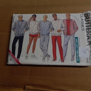 Butterick Mens Jacket, Top, Pants & Shorts, # 6986, Size XS-S-M, Uncut