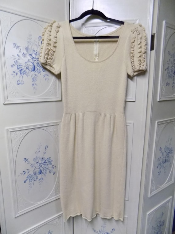 Vintage Beige St. John for Lord & Taylor, Ruffled