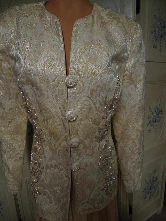 Lillie Rubin 1980s Vintage 2 piece Evening Outfit… - image 3