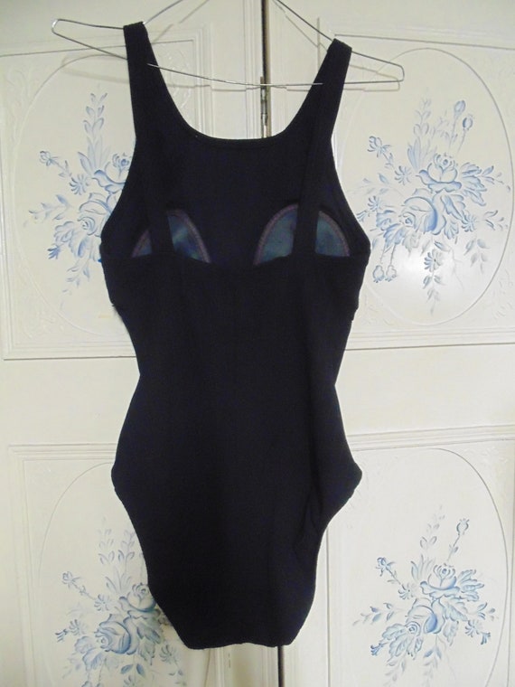 Cole Black Bathing Suit, Bust 34" - image 2