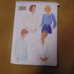 Butterick Misses Blouse Pattern # 4640, Size 6-10, UNCUT