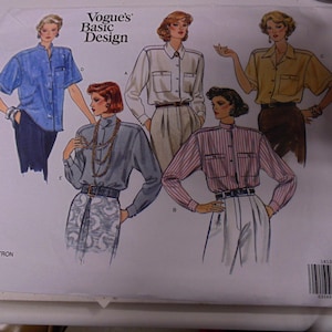 Vogue Basic Design Misses&#39; Shirt 1813, Size 14-18, UNCUT