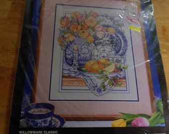 Bucilla Counted Cross Stitch, willowware Classics