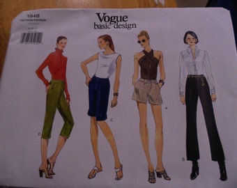 Vogue Shorts and Pants Pattern, #1948, Size  6-8-10