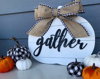 Welcome Sign | Porch Decor | Shiplap Pumpkin | Front Door Wreath | Thanksgiving Decor | Fall Decorations | Farmhouse