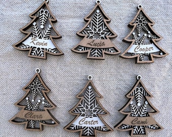 Personalized Christmas Ornament | Snowflake Ornament | Christmas tree decoration