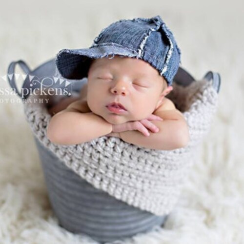 Newborn Boy Baseball Cap Newborn Photography Prop Newborn Etsy