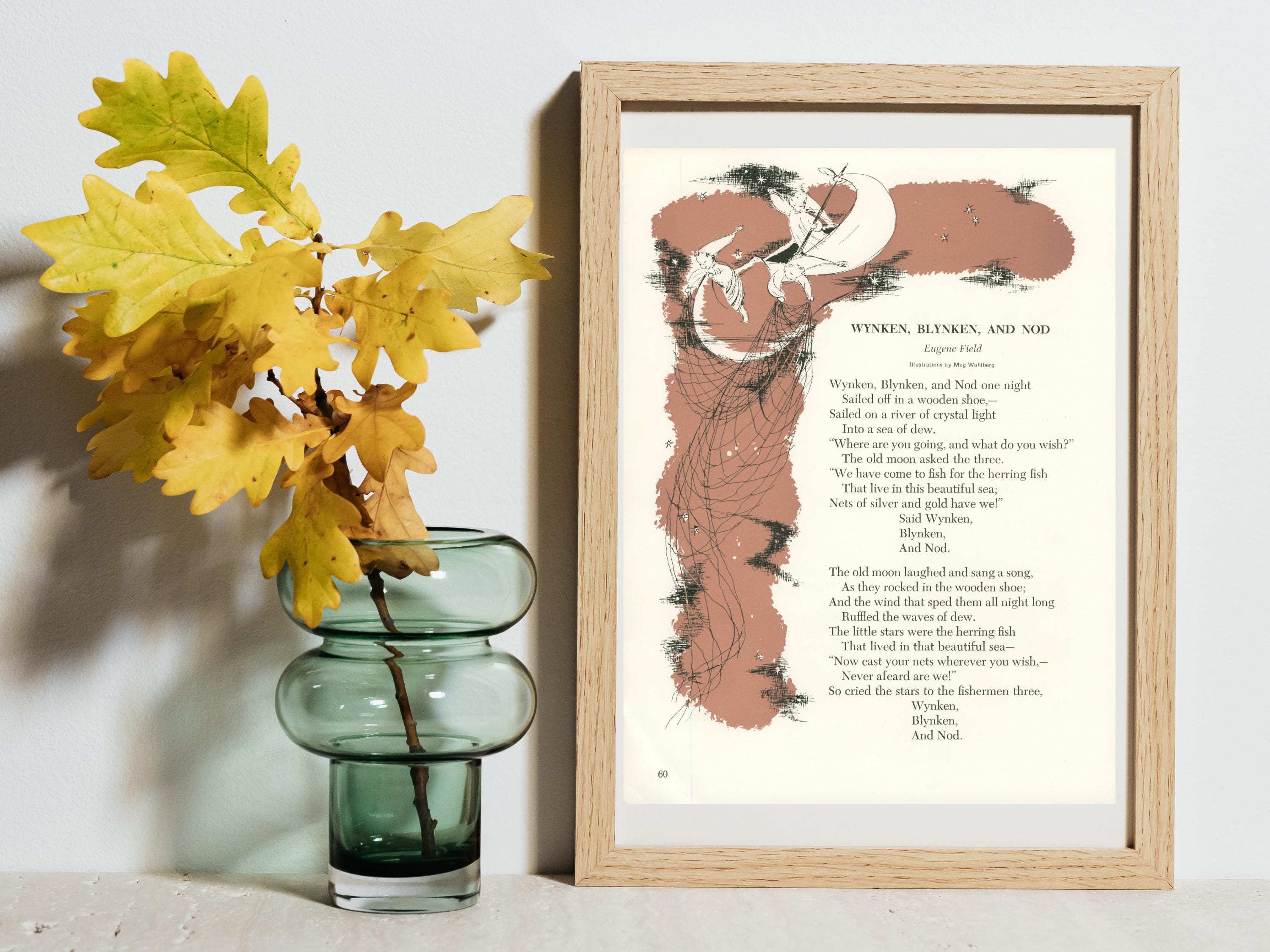 Vintage Childrens Book Illustrations Framed - Etsy