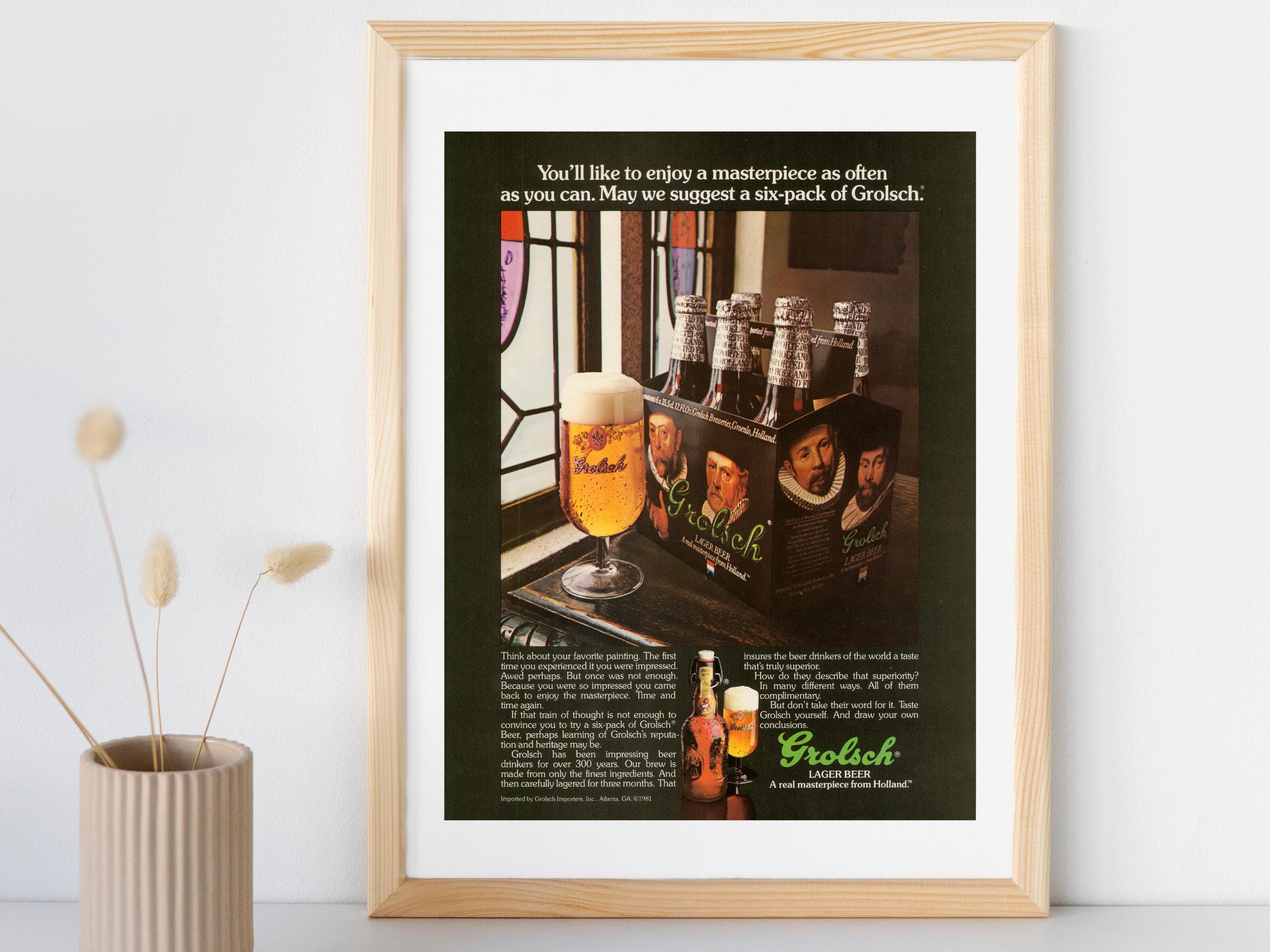 Grolsch Dark Beer - Etsy
