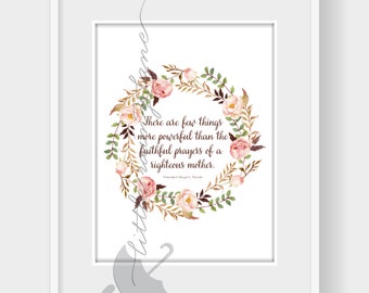 Mother's Day Gift - Prayers of a mother - LDS quote