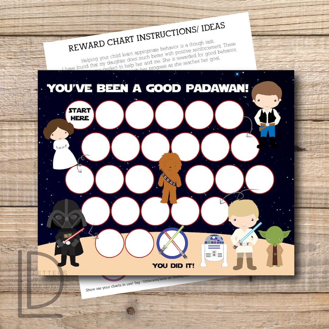 Reward Chart -star Wars Reward Chart - Printable - Instant Download ...