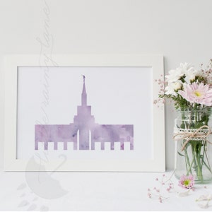 LDS Temple art - Customizable - Toronto Canada Temple - Printable -