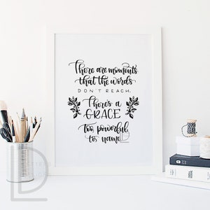 Hamilton quote - Hamilton art - Hamilton print - There are moments when the words - It&#39;s quiet uptown -  Hand lettered art