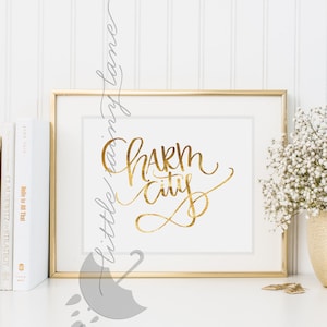 Baltimore Art - Charm City - Handlettered Art