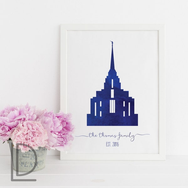 Rexburg Lds Temple Print - Etsy