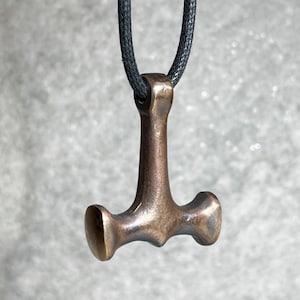 SMIDR - “The Smith” Bronze Thor’s Hammer - Mjolnir Viking Pagan Necklace
