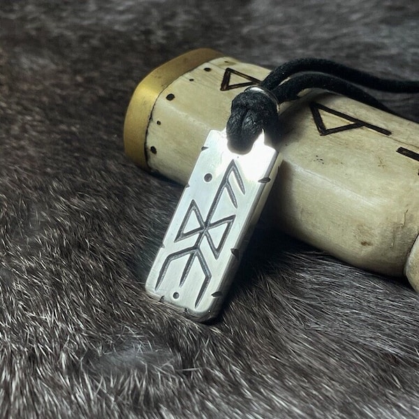 IDUNA - “EVER-YOUNG” Bindrune Talisman in Sterling Silver - Viking Rune Heathen Pagan Idun Pendant