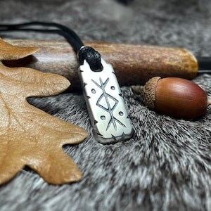 ASA THOR Talisman in Sterling Silver Viking Rune Heathen - Etsy