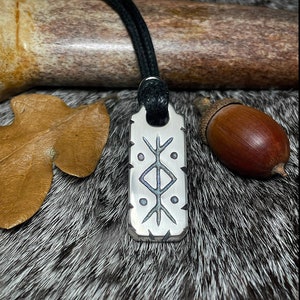 ASA THOR Talisman in Sterling Silver Viking Rune Heathen - Etsy