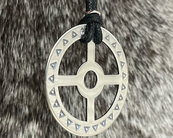 Sun wheel necklace deals