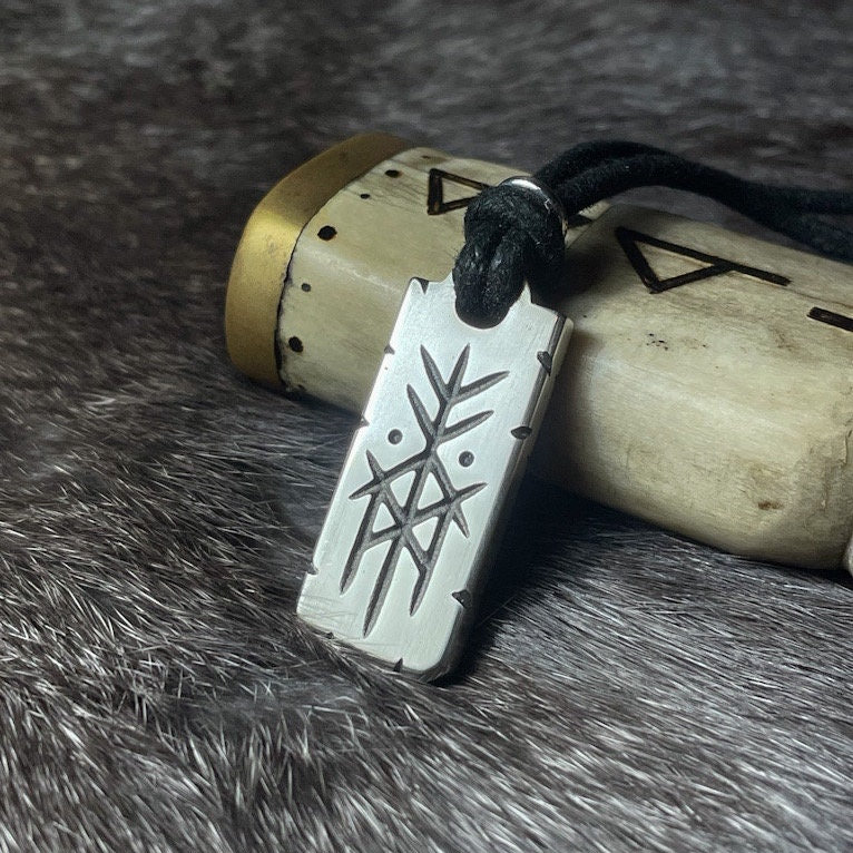 WithLoveSilver 925 Sterling Silver Tiwaz Viking Rune Pendant With Crow Head Design - View #14