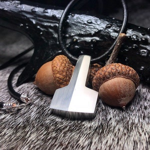 Sterling Silver Thor&#39;s Hammer Necklace - Mjolnir Heathen Pagan Viking Pendant