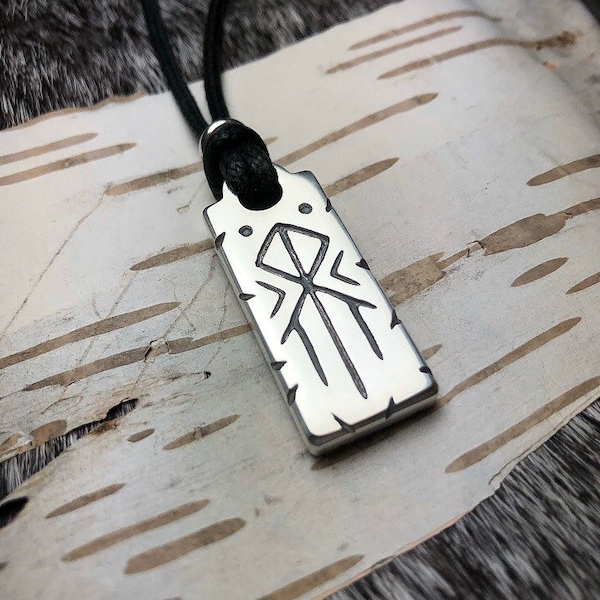 SKELMIR Talisman of Loki in Sterling Silver - Viking Rune Heathen Pagan Pendant