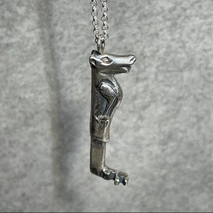 VARGR - Historical 10th Century Wolf Key Necklace in Sterling Silver - Pagan Viking Age Pendant