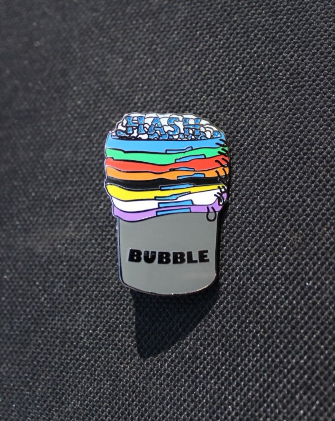 Bubble Hash Pin - Etsy
