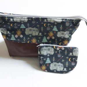 Knitting project bag set, Crochet project bag, craft storage bag, needlework storage, sock knitting bag, crochet bag, camping knitting bag