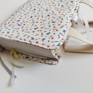 Handmade Bible Cover, Bible Case, Bible Bag, Book cover, Christian Gifts, Bible Accessories - Ditsy Floral Small Floral