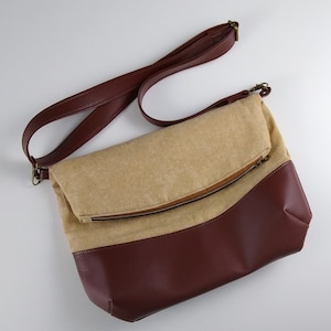 Pliez-vous sur Cross body Bag Vegan Bag Ajustable Strap Faux Sac à bandoulière Sac à bandoulière Sac à bandoulière Purse Slouch Sac Grand petit sac
