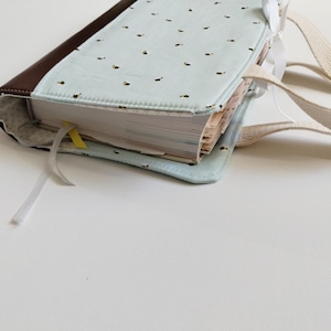 Handmade Bible Cover, Bible Case, Bible Bag, Book cover, Christian Gifts, Bible Accessories - Bees