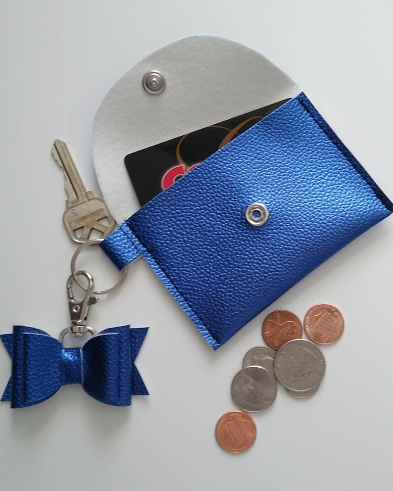 Key chain card holder card pouch key fob mini pouch card Etsy