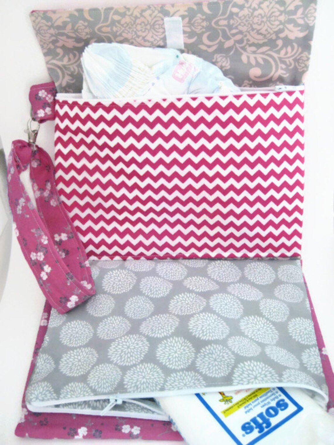 Diaper Clutch Diaper Bag Diaper Changing Clutch Baby Changing Etsy