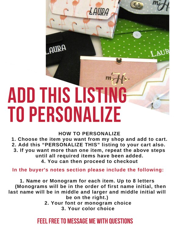 personalize this add on