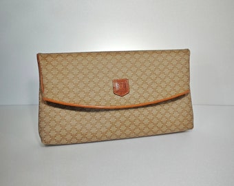 Celine LEATHER CLUTCH BAG Vintage