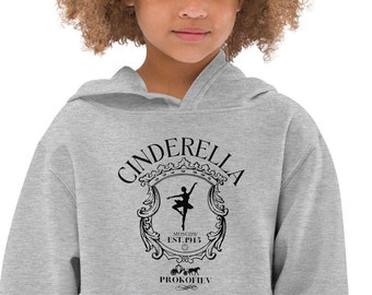 Cinderella Ballet Kids Fleece Hoodie