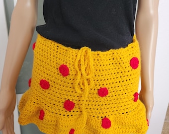 Pepperoni pizza mini skirt!