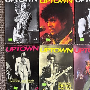 Prince Uptown magazine Collection issues 2-10. 8 issues. Excellent condition. RARE and collector&#39;s items.