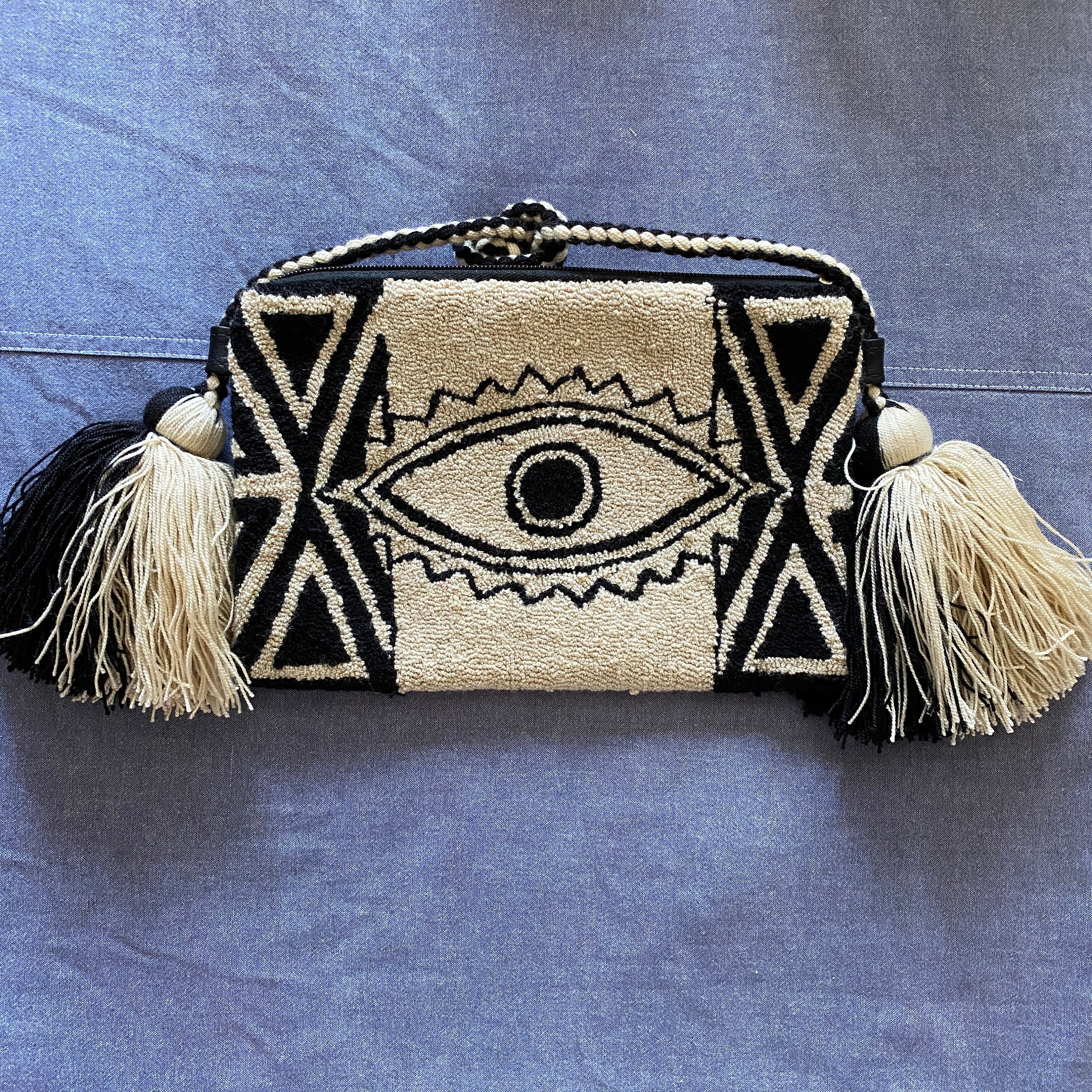 Turkish Evil Eye Wayuu Pouch/small bag – Indiartscollective