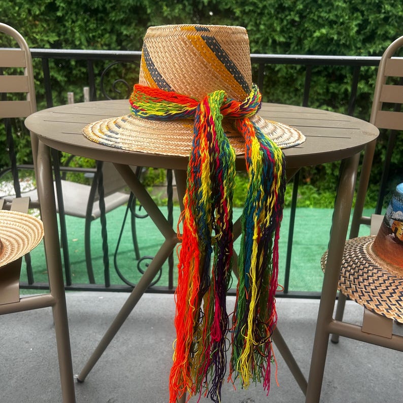 with knitted scarf band