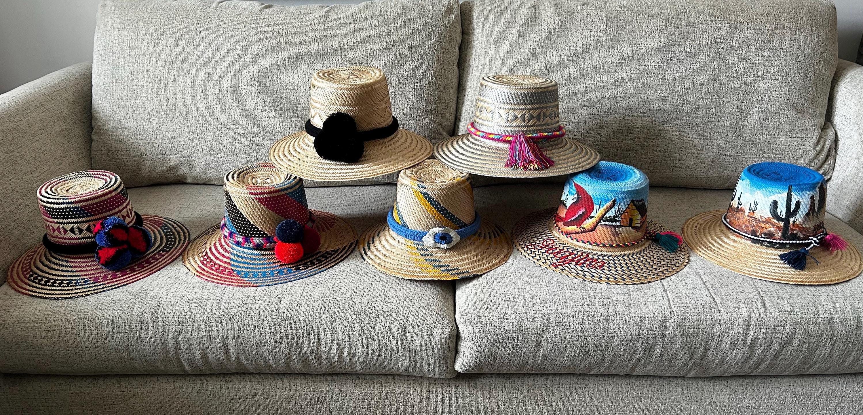 Handmade Wayuu Hat Sun Hat Straw Hat Summer (H036) Handmade Wayuu Hat - Artisan Crafted, Ethical Fashion, Sun  main image 4