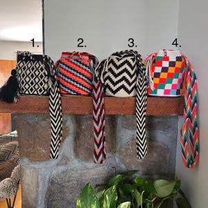 Assorted mini wayuu crossbody kolumbianische Taschen handgestrickt, bitte Beschreibung lesen