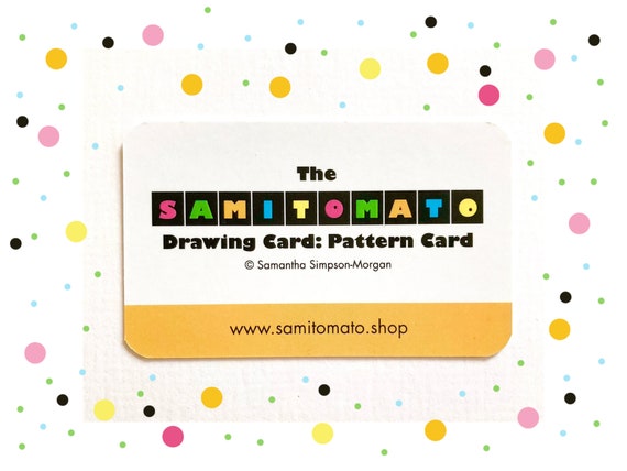 Samitomato Pattern Card - fun add-on card for Samitomato Drawing Games